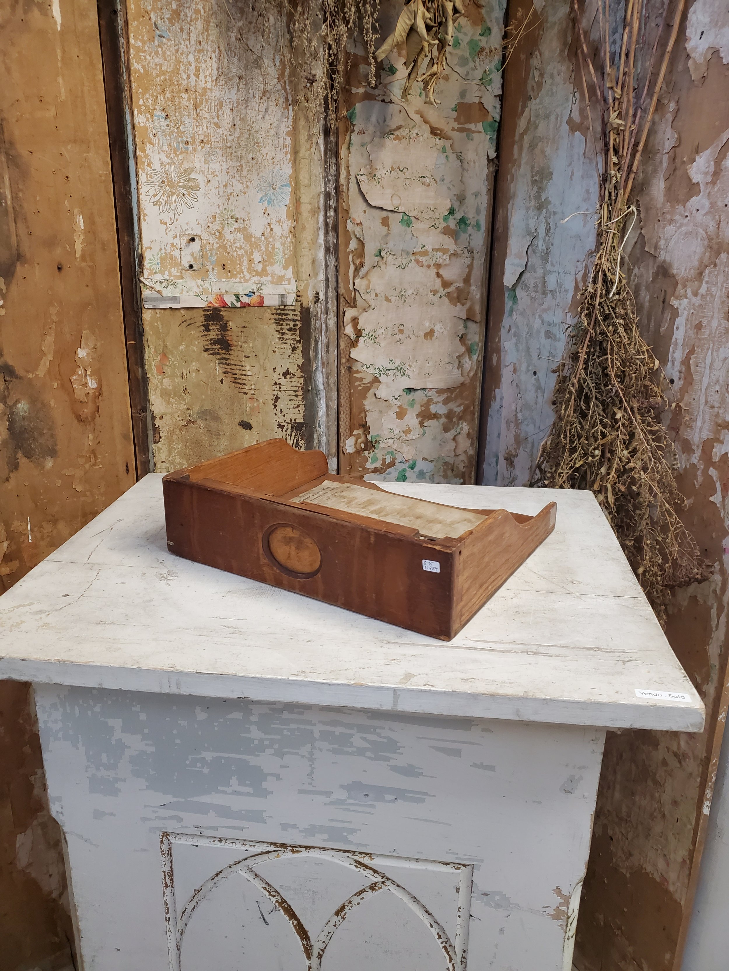Tiroir de meuble AMBERGH'S en bois antique AC 6257