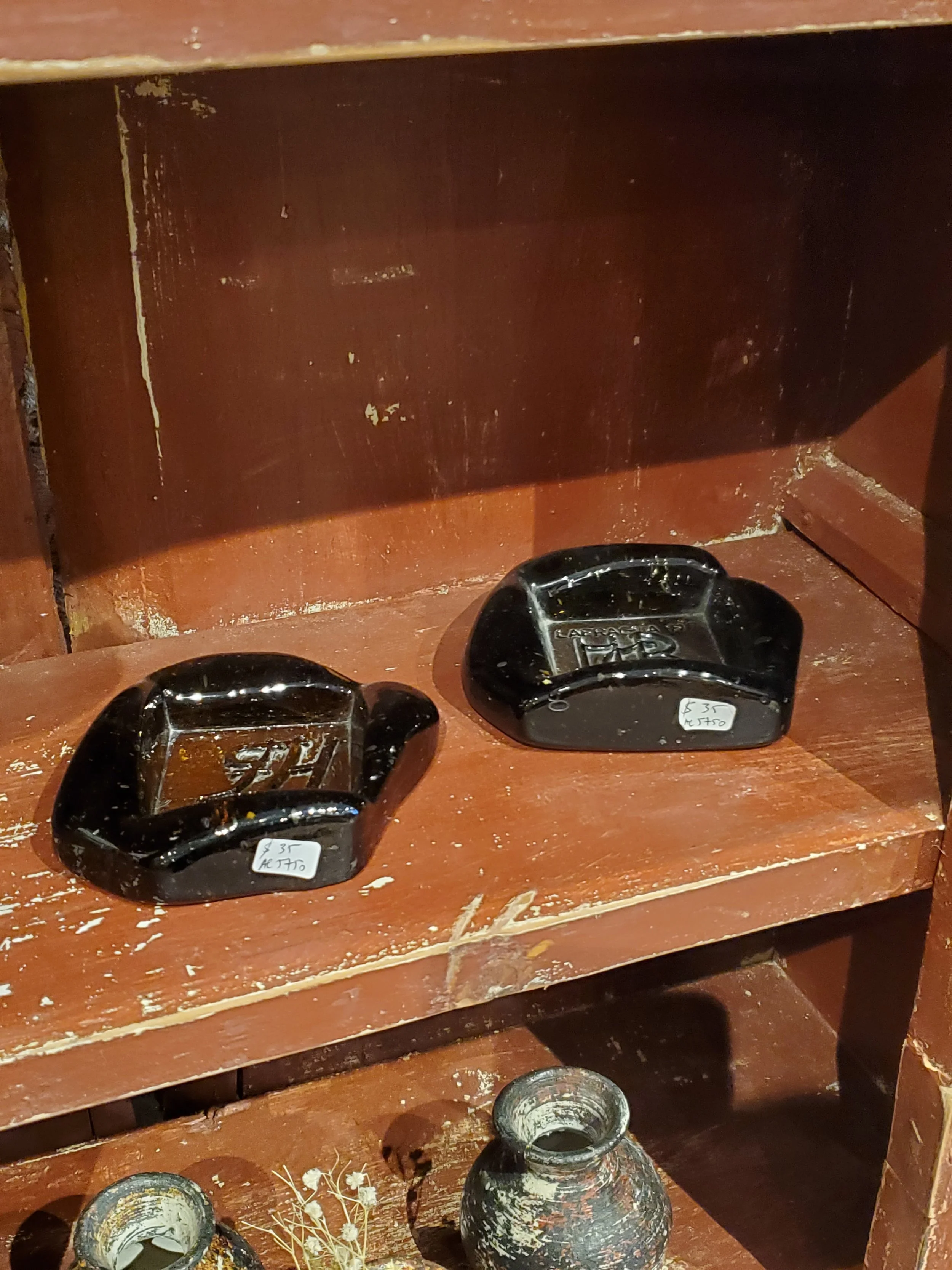 Cendrier en verre bull Hotel Casa Blanca vintage AC 5750 A & B