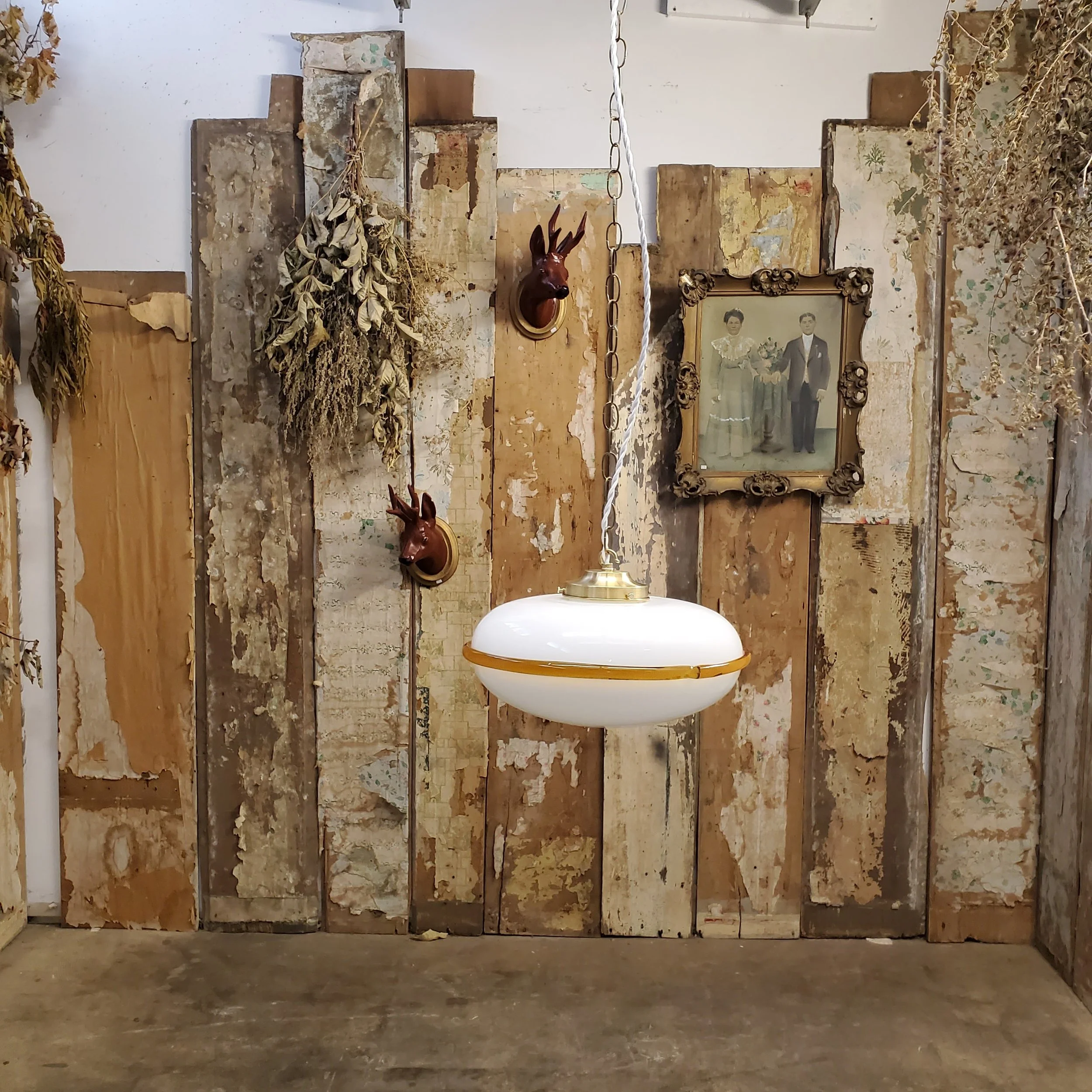 Suspension ou plafonnier en verre Murano vintage L 2741