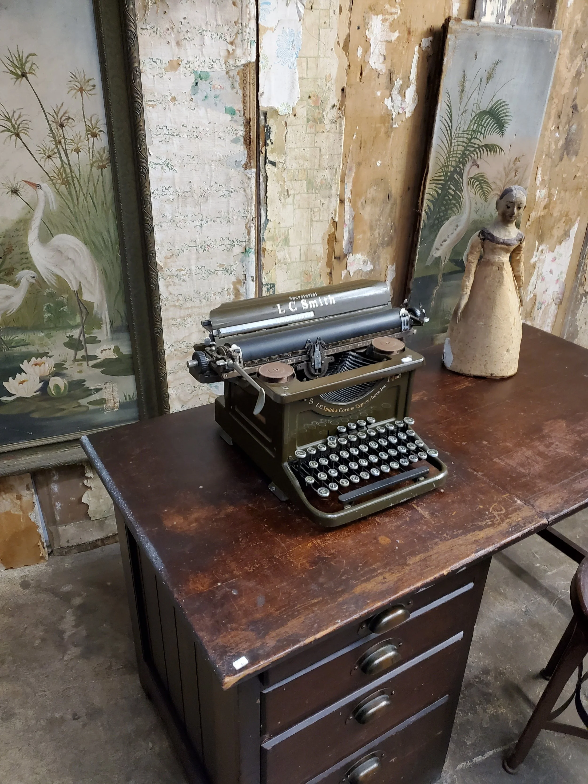 Machine à écrire LC SMITH antique AC 5636