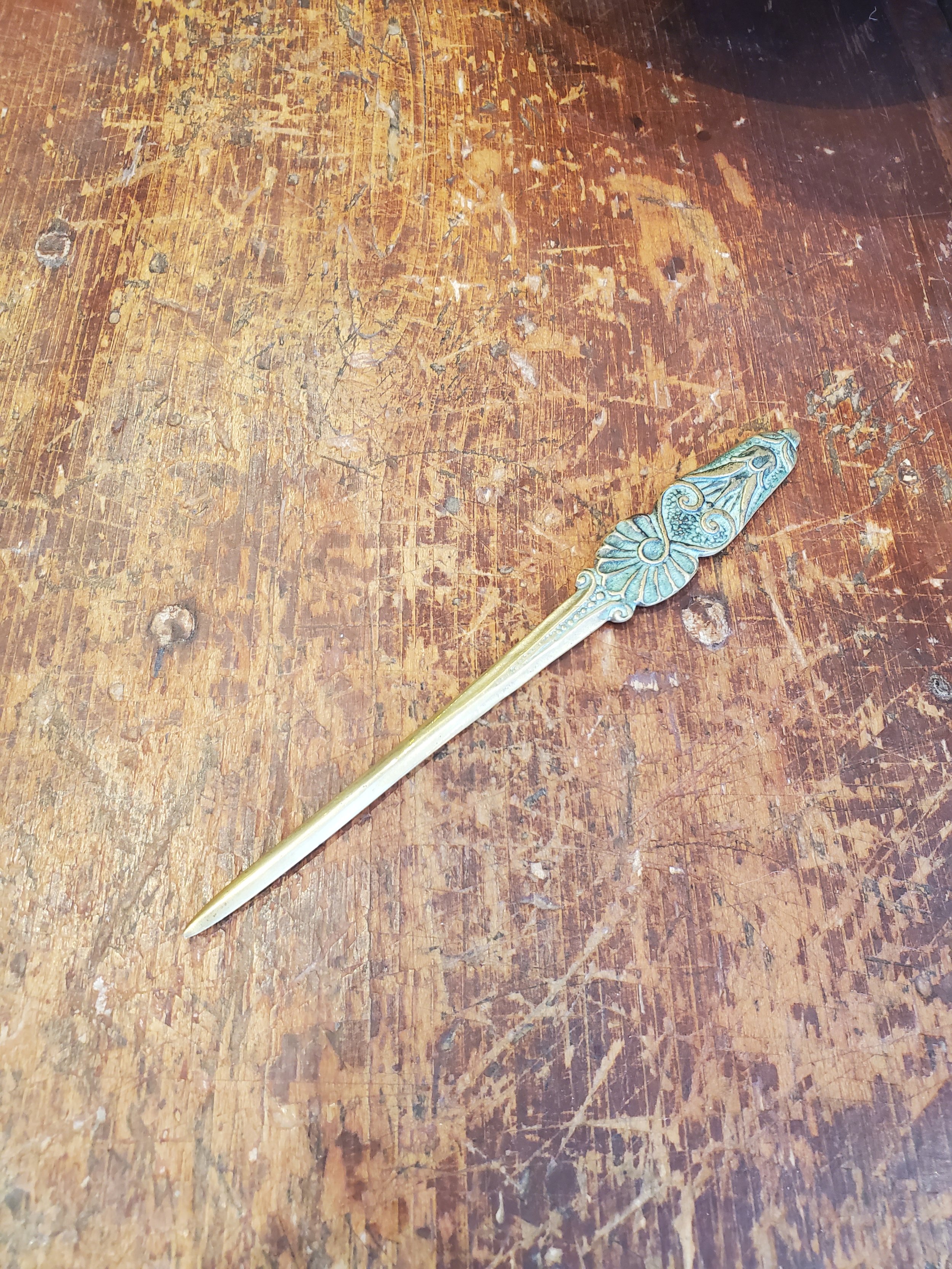 Coupe papier en bronze artiste LE VERRIER antique AC 64