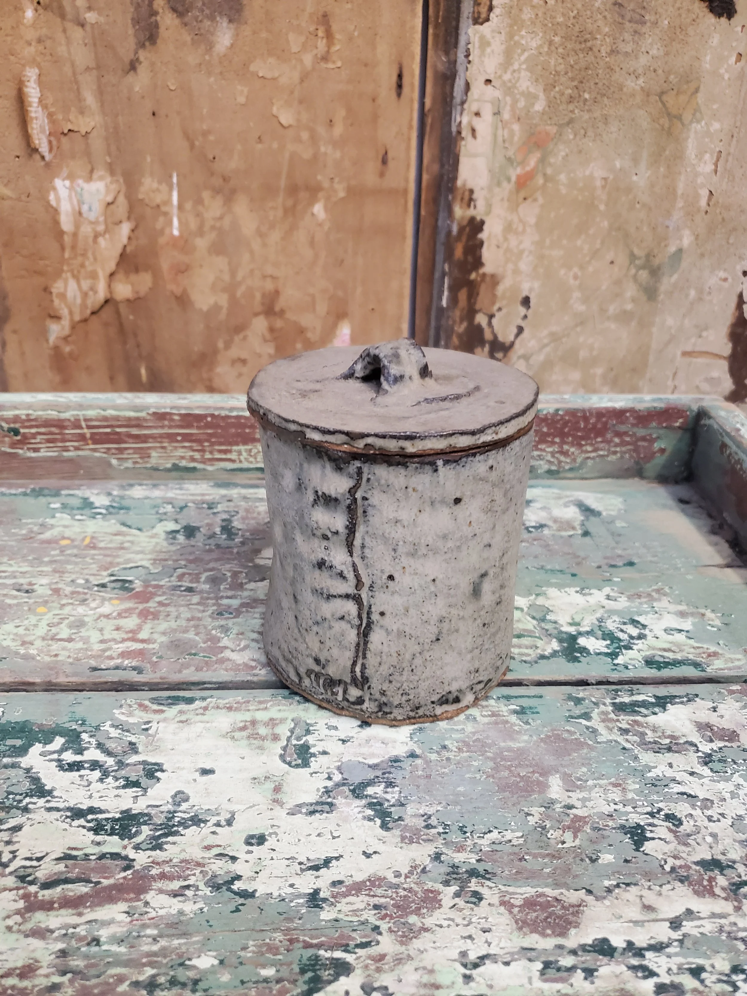 Poterie pot en terre cuite artisanale vintage AC 6390