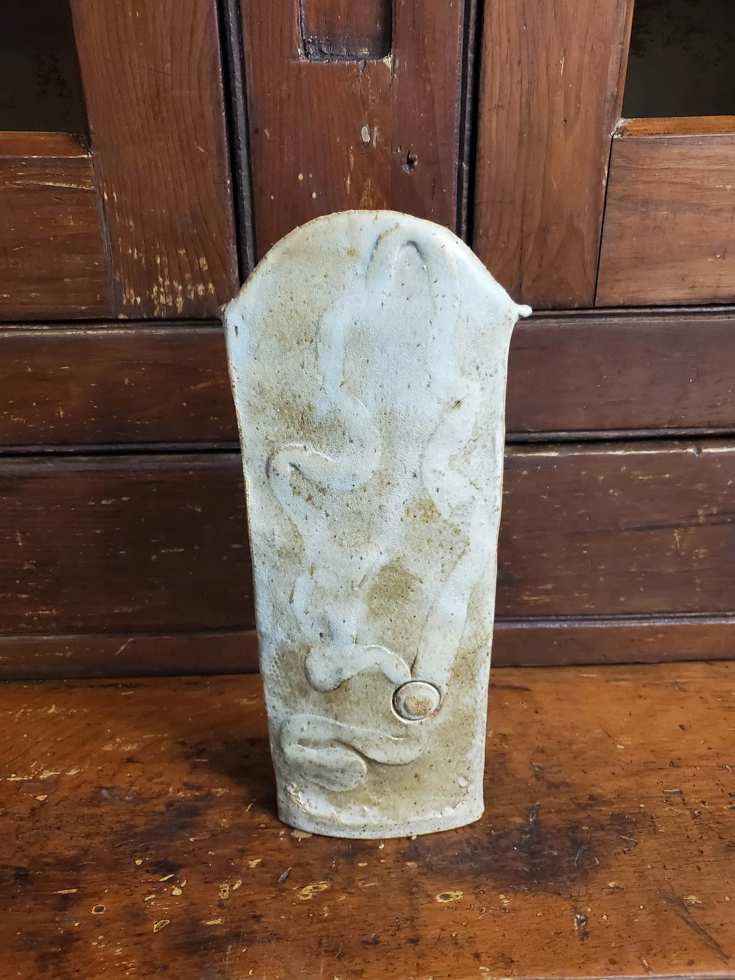 Poterie vase en grés MCM vintage AC 6062