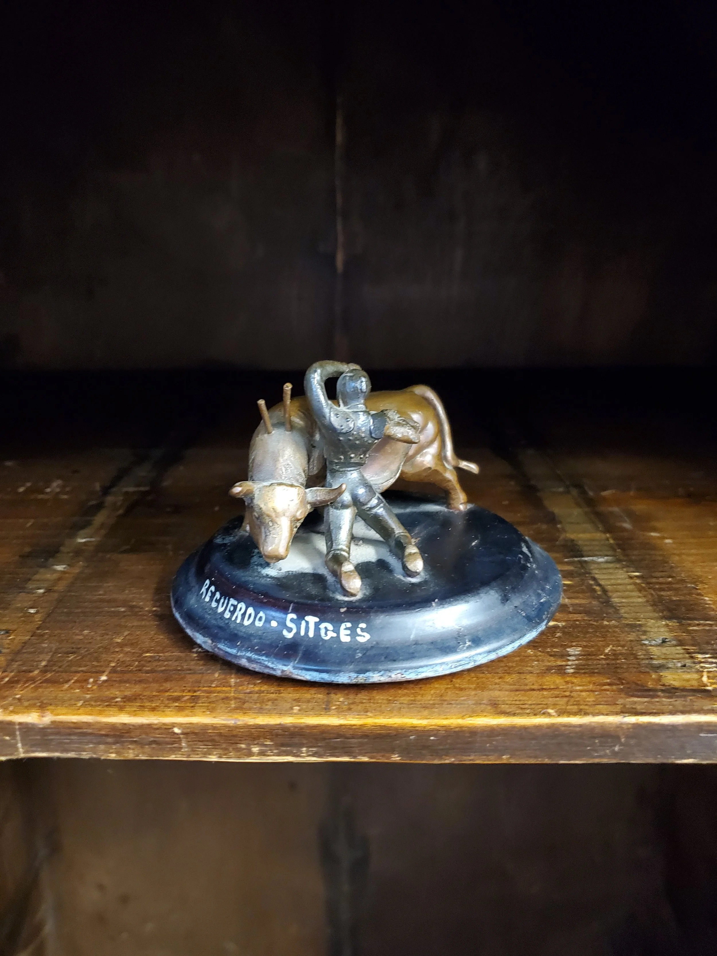 Figurine scène de corrida en fonte  vintage AC 6054