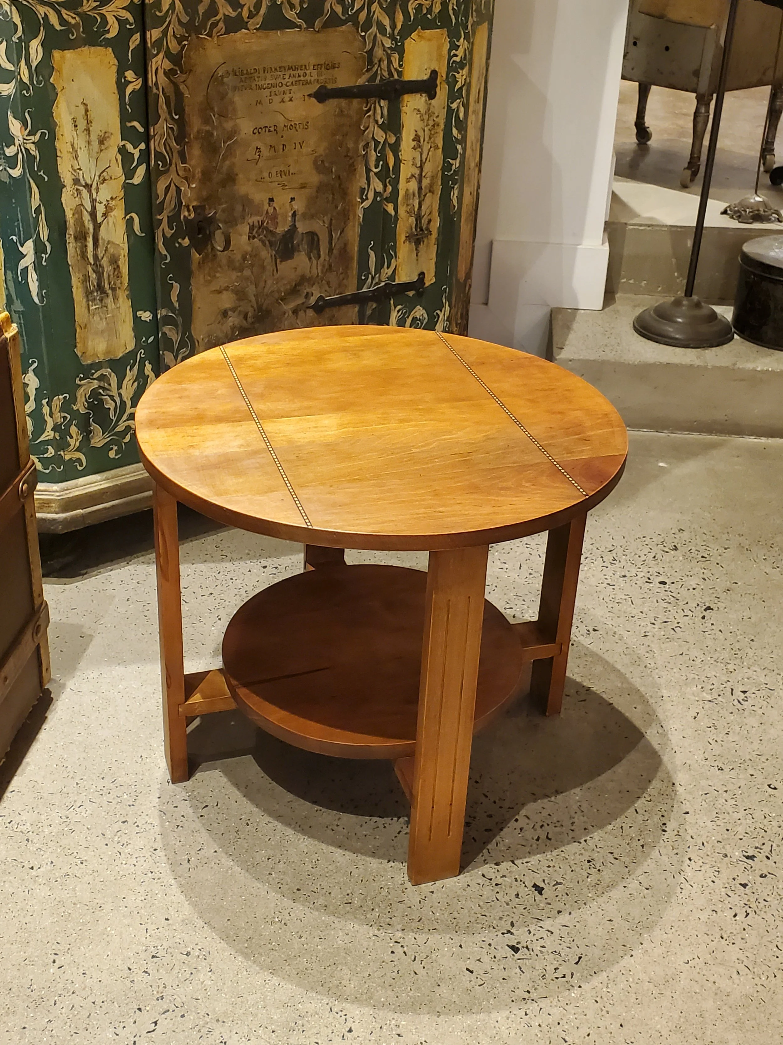 Table à café en bois Art Deco antique M 1780
