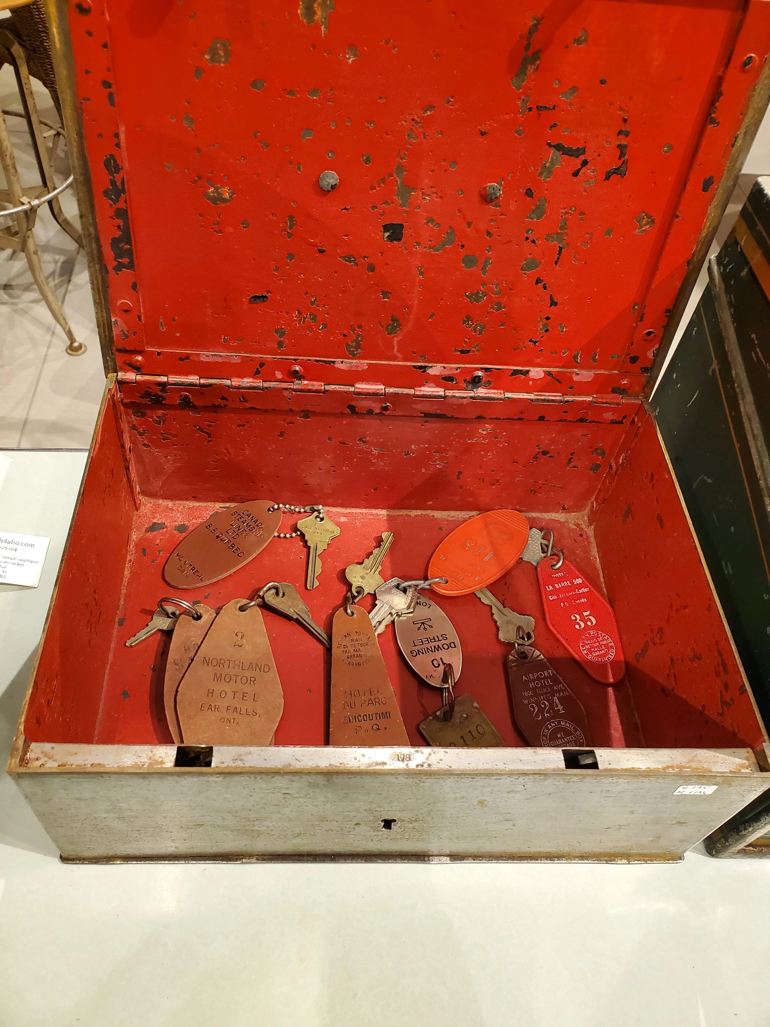 Porte Clefs d'hotel vintage AC 6175