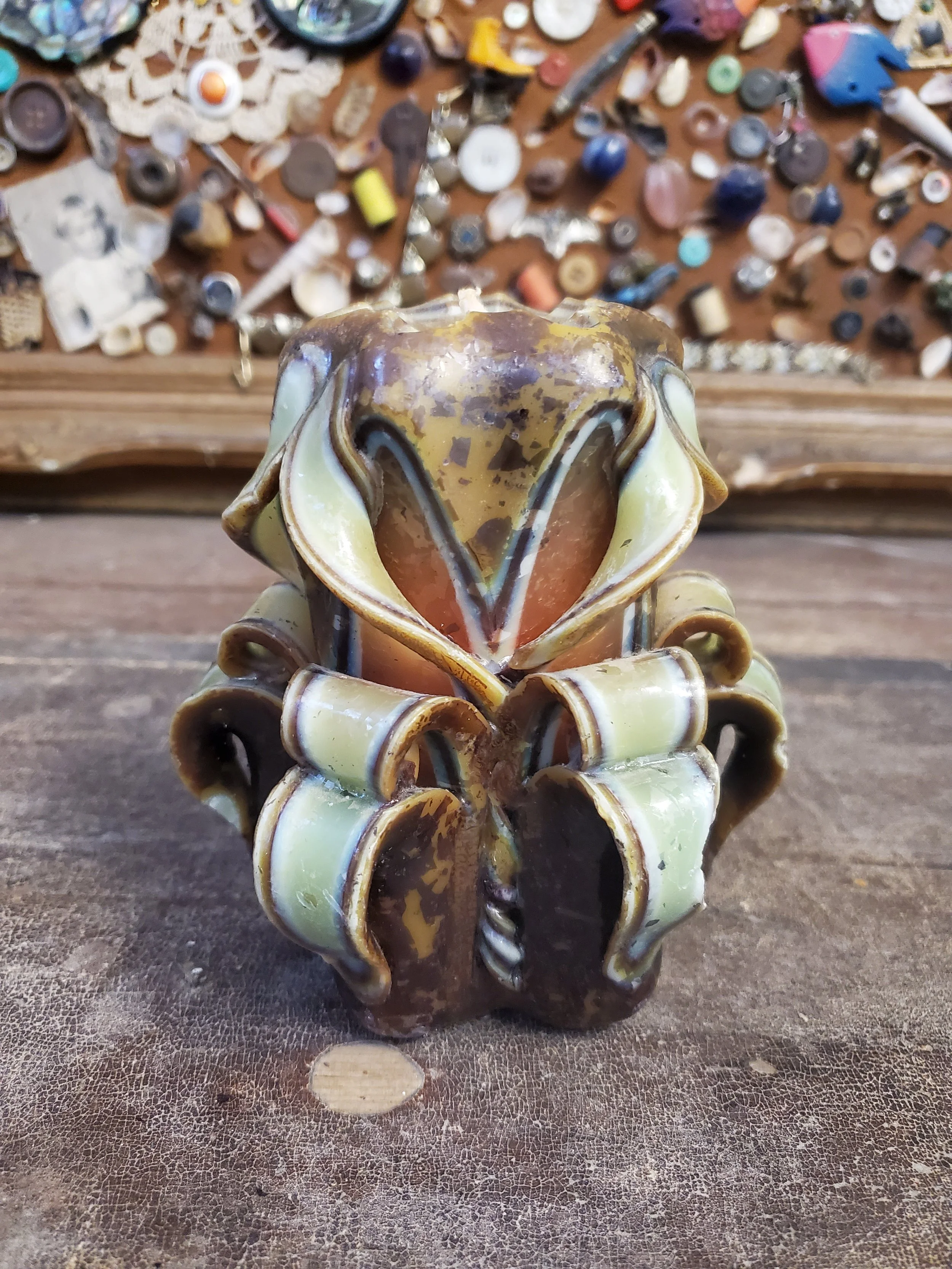 Bougie décorative cactus vintage AC 6148