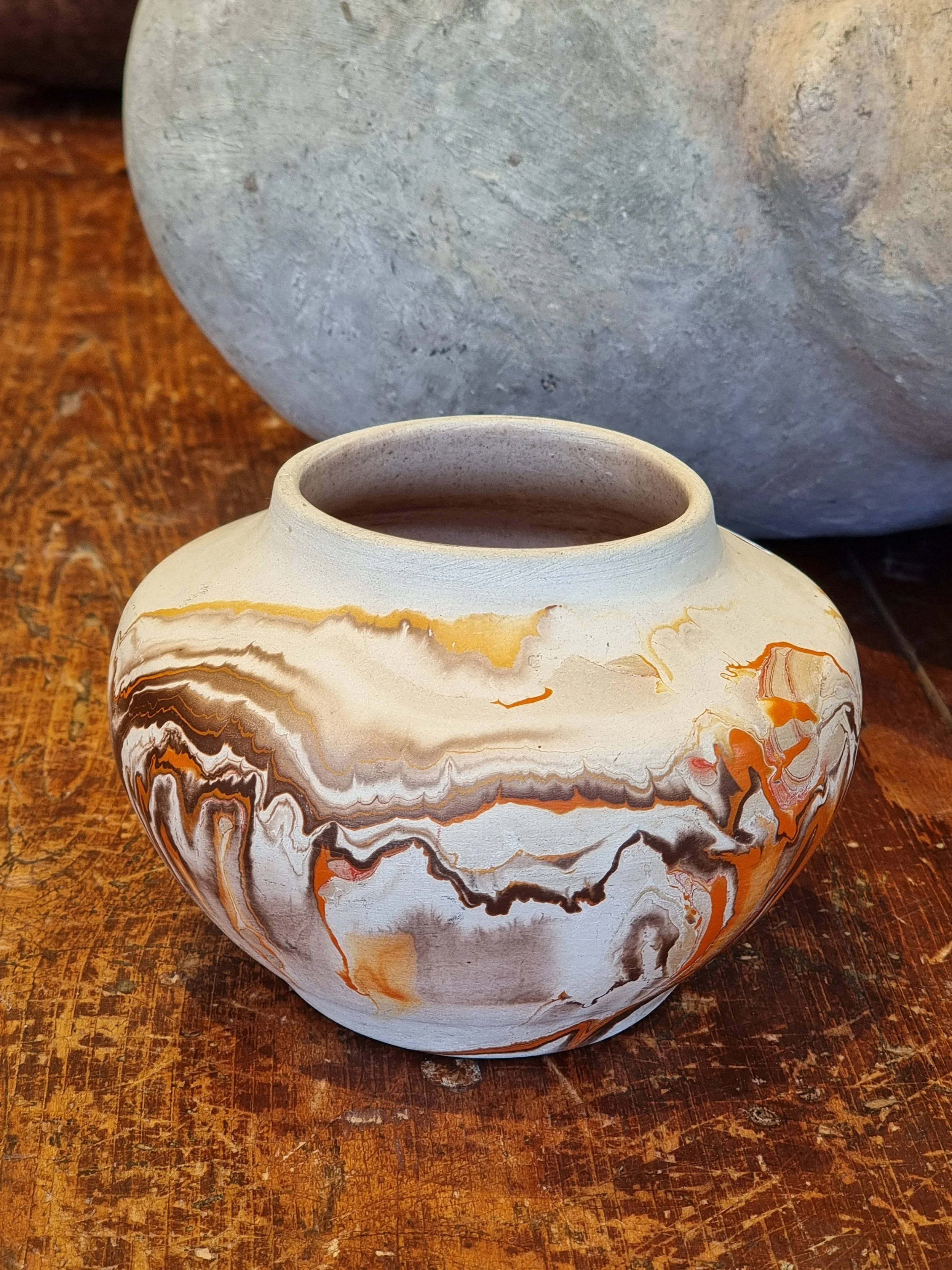 Vase poterie amérindienne NEMADJI vintage AC 6435