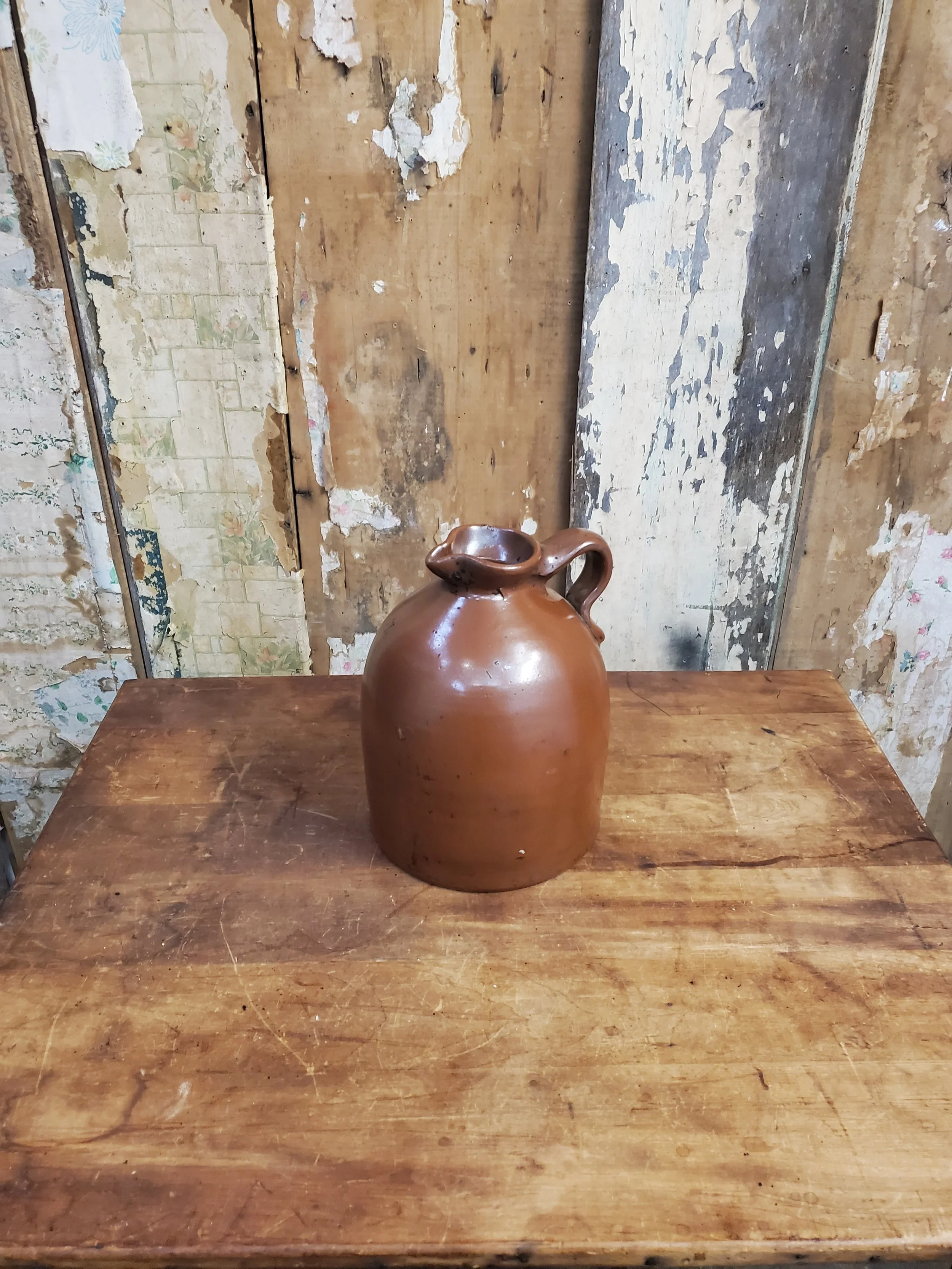 Cruche en grès émaillé antique AC 6103