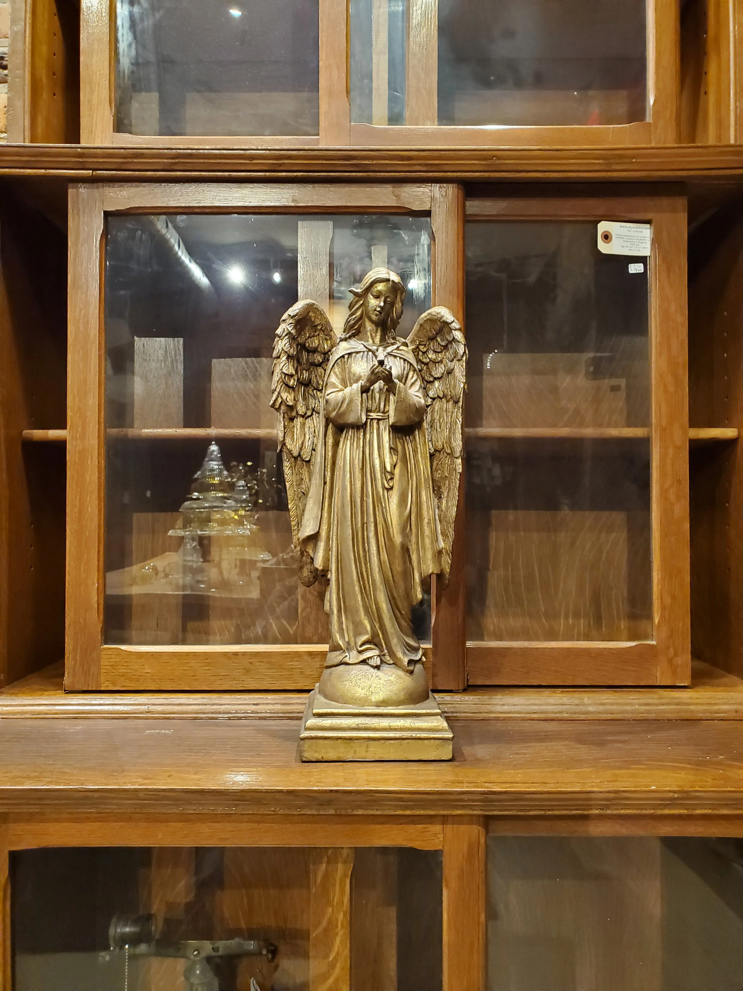 Statuette religieuse Vierge Marie en résine vintage AC 6187