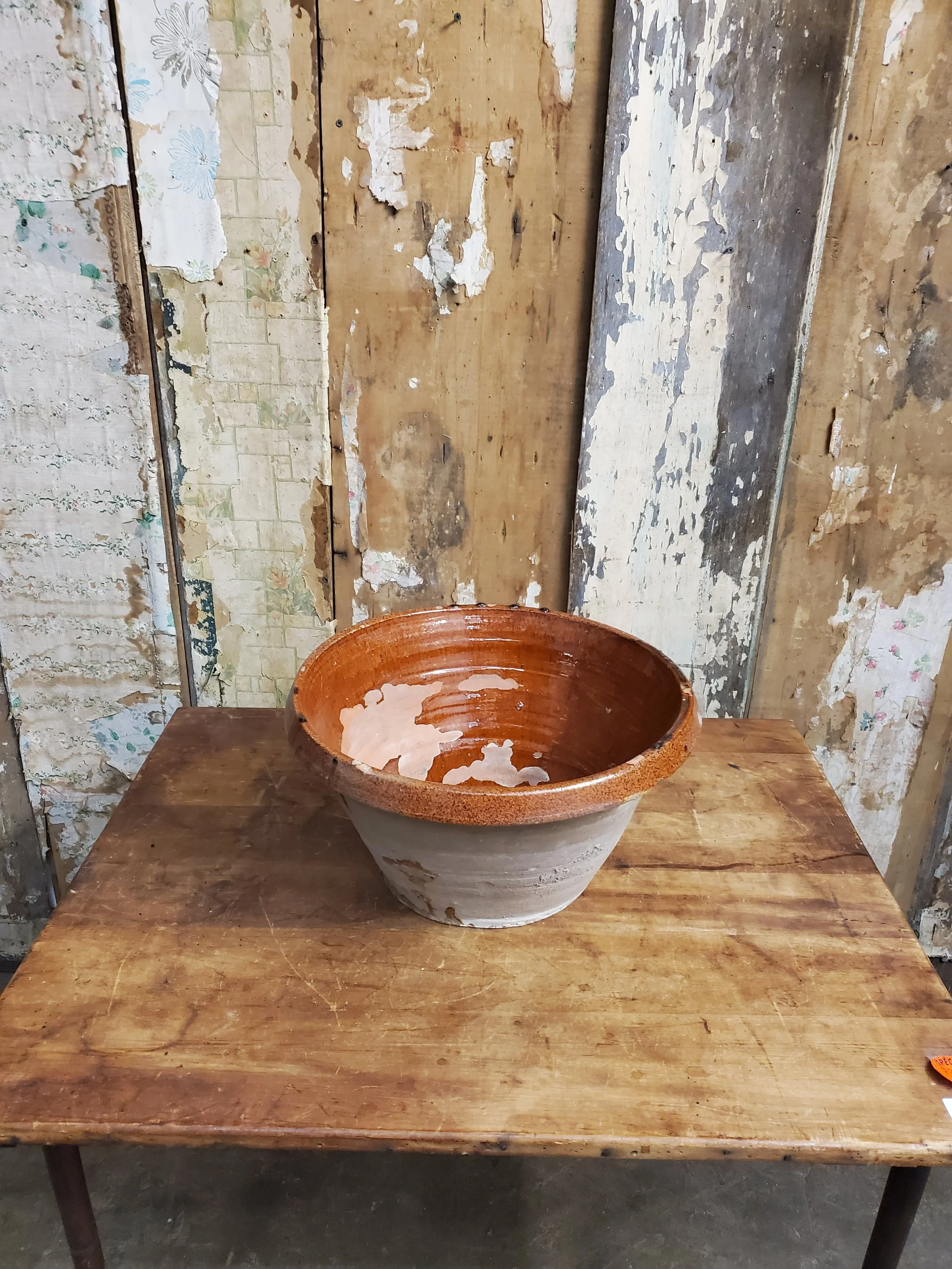 Tian grésale en terre cuite vernissée antique AC 6117