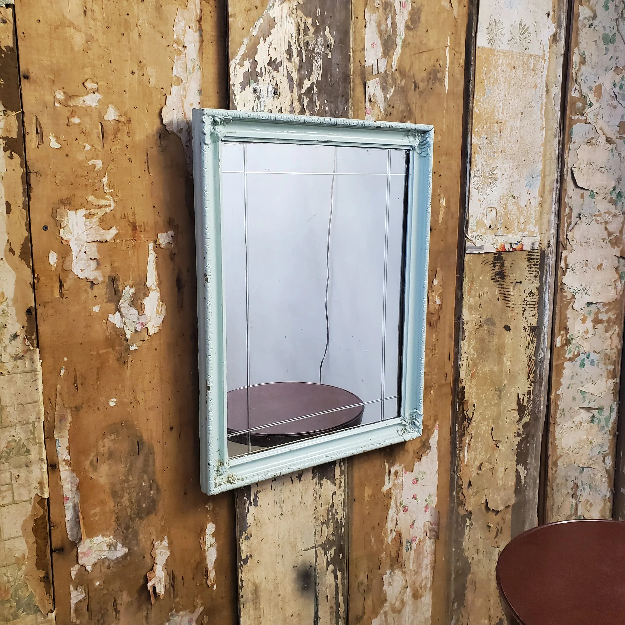 Miroir mural victorien antique AC 5792