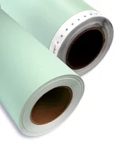 30 mil high-tack blast resistant vinyl w/ adhesive backing used primarily for temporary application to rough or smooth surfaces so that designs may be engraved into the surface by sandblasting or bead-blasting. Panels can be cut up to 28" wide by 4.5' long. *Small, intricate designs (Lvl 4 detail) may not be available in this thicker material. Thinnest detail that can be cut with this material is an 8th of an inch.