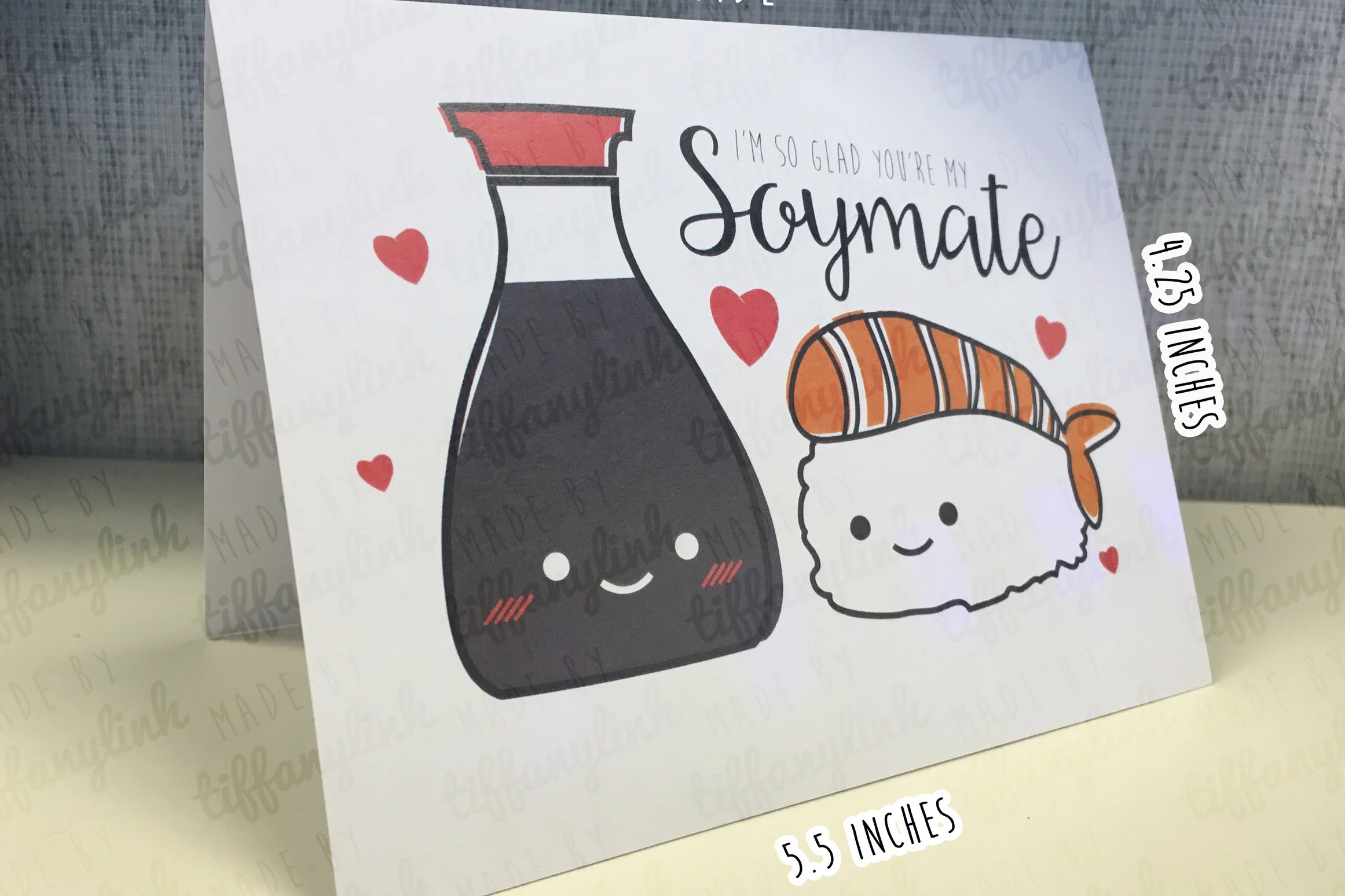 I'm So Glad You're My SOYMATE Size A2 Greeting Card