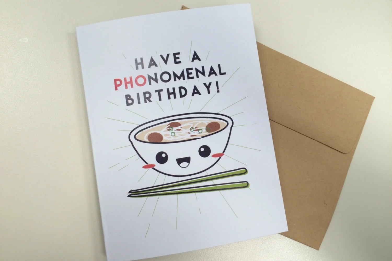 Have a PHOnomenal Birthday! Size A2 Greeting Card