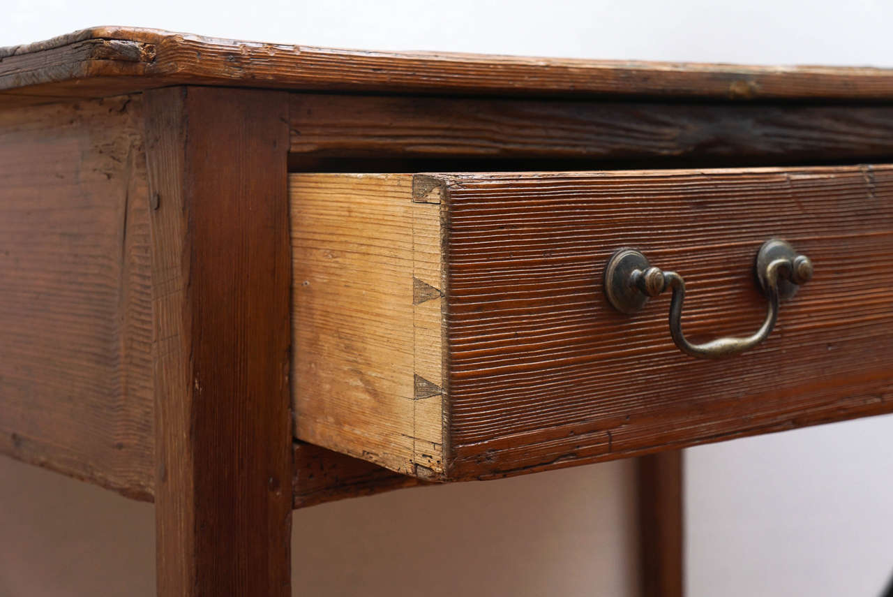American Pine Single Drawer Side Table