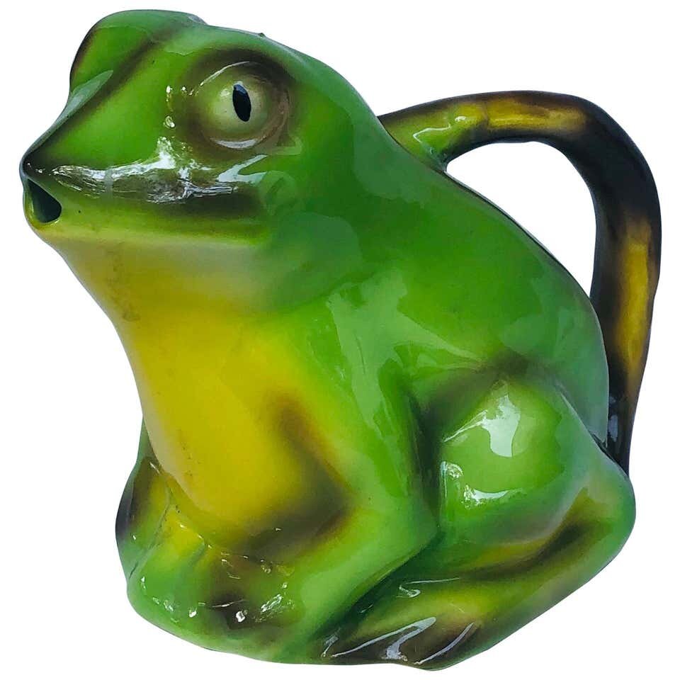 Tony Wood Art Pottery Frog Creamer or Pitcher