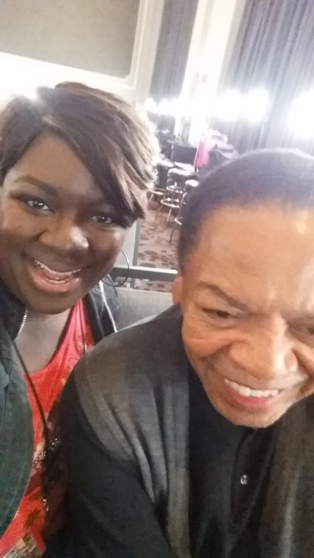 With the legendary Mr. Reggie Wells, Celebrity Makeup Artist