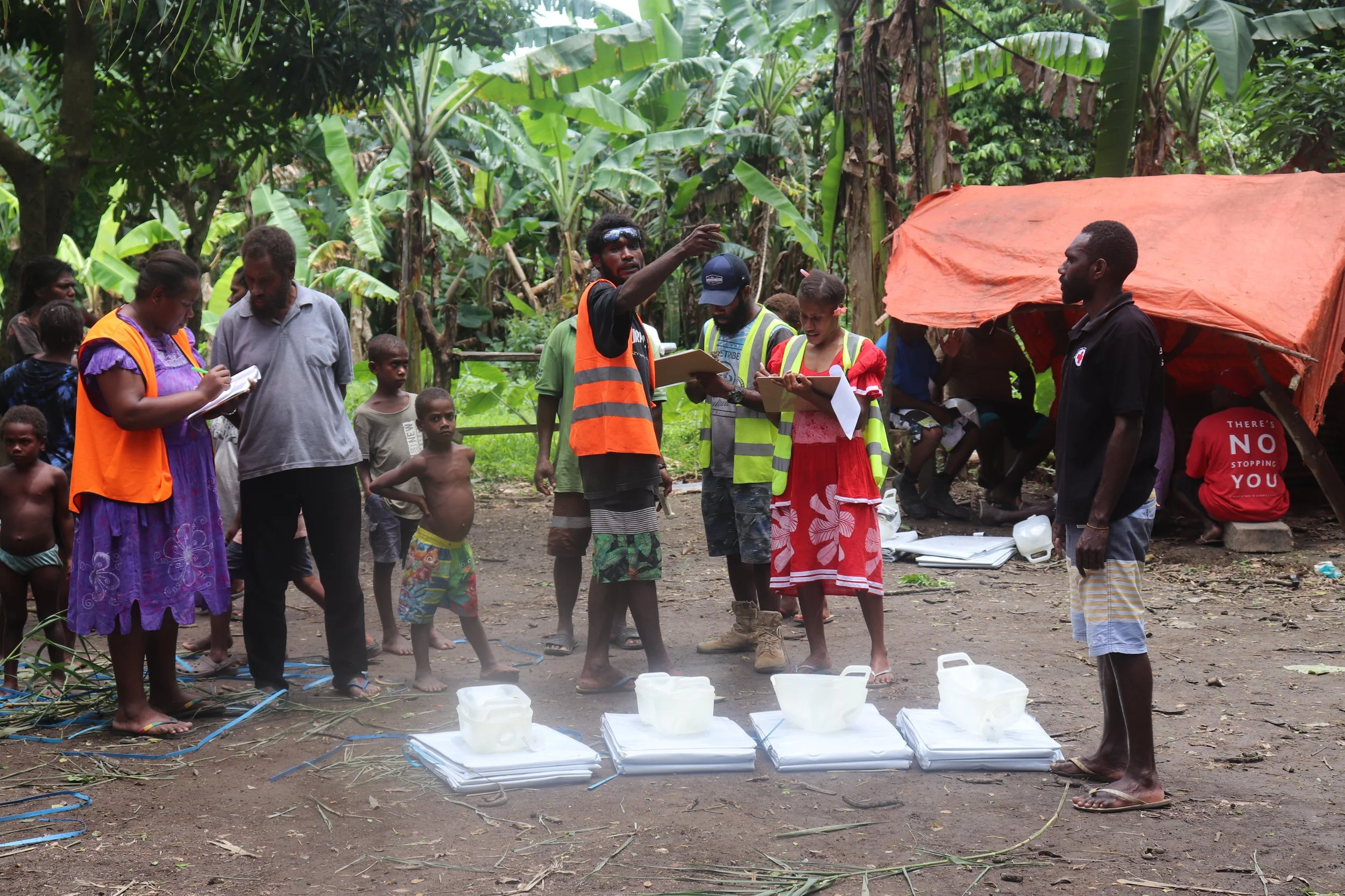 Victims of eviction receive emergency supplies 