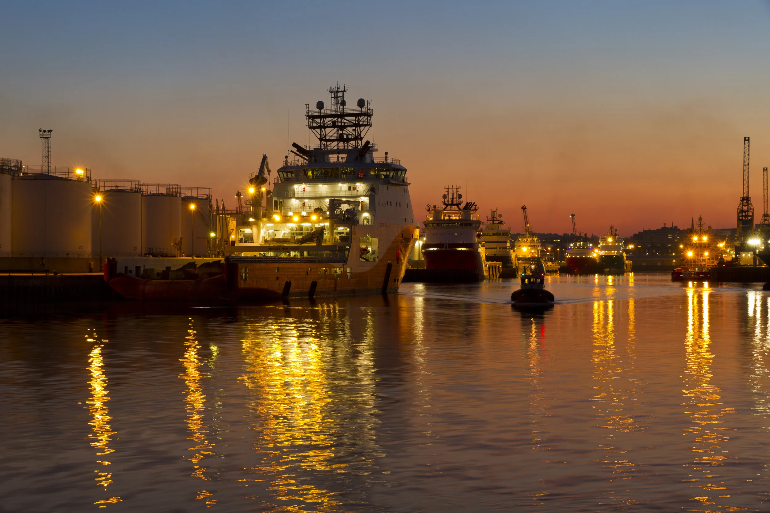 Aberdeen's seaport is one of the busiest in the world!