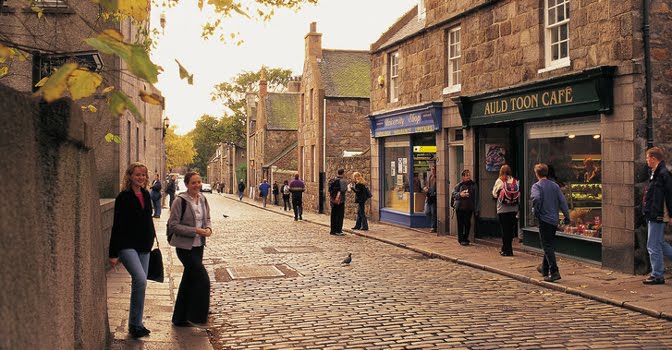 Old Aberdeen complete with cobbled streets offers a brilliant escape from the trappings of the modern city.