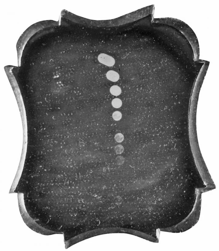 Samuel D. Humphrey's 1849 Daguerrotype image of the moon. Photo courtesy The Old Farmer's Almanac, www.almanac.com
