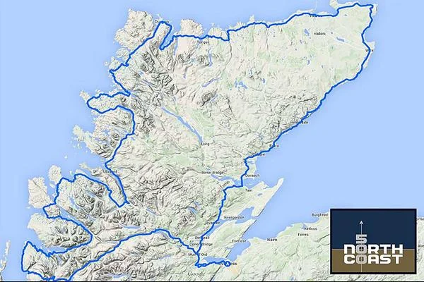 North Coast 500 map from www.northcoast500.com