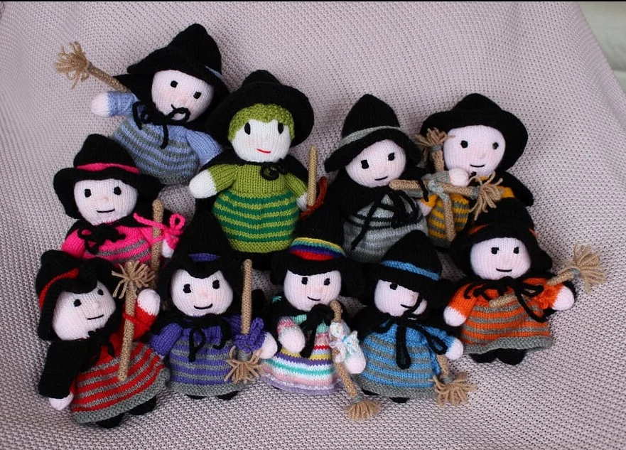 The ten little witches, all in different colors, became the inspiration for Yorke to pen her first book, "The Witch Hitch," teaching children about numbers AND color.