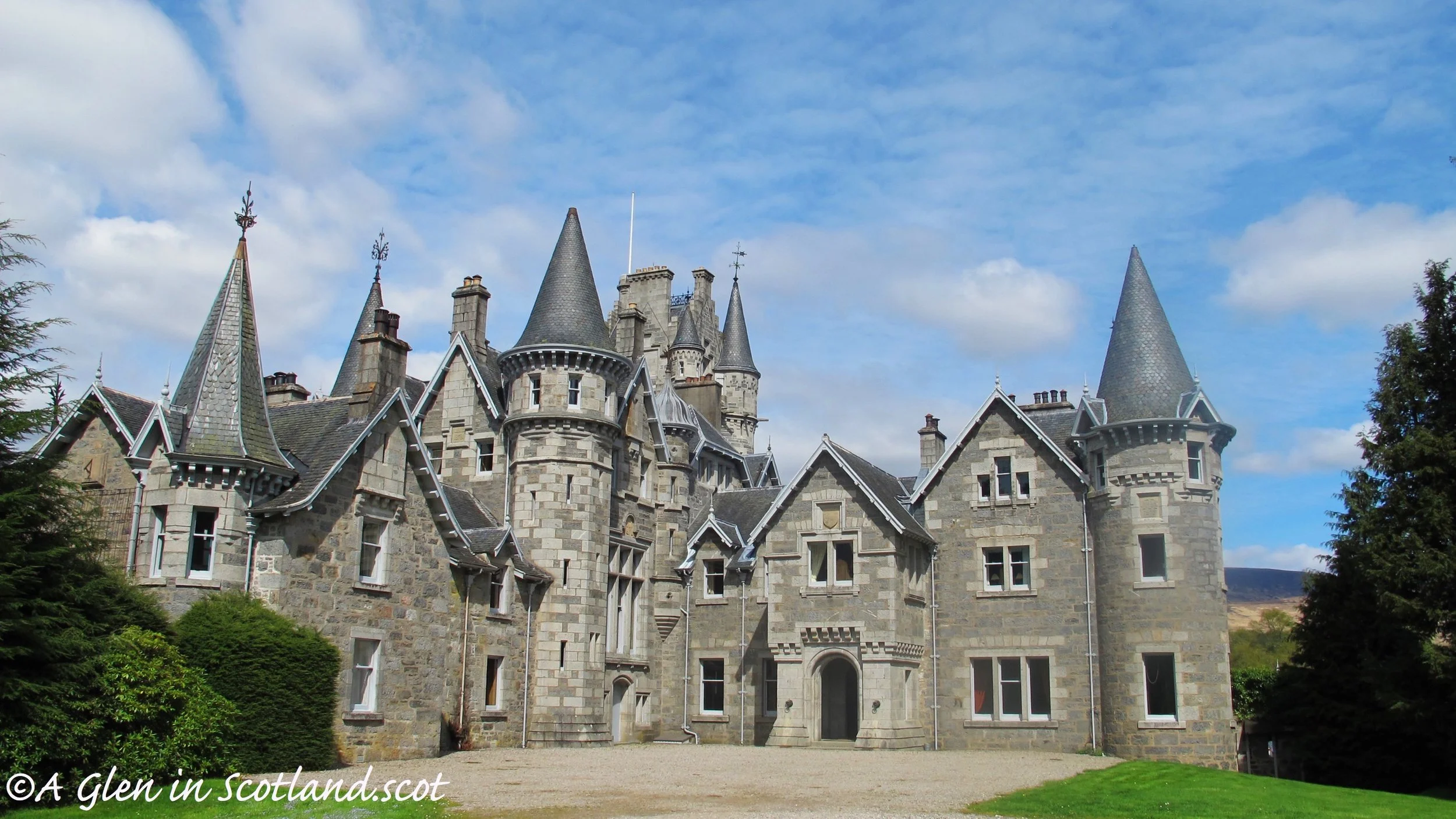 Ardverikie Estate, better known to million of TV fans as "Glenbogle" from Monarch of the Glen. Often called a "castle" it doesn't fit Weinczok's definition as it was built only as a stately home, never with any military purpose in mind. While it features turrets and towers it falls into the category of a castellated structure. Photo by the author