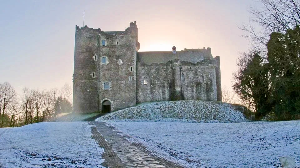 Doune Castle has quite a history on film having had a starring role in Monty Python's "Holy Grail" and now known to millions of fans of the TV show "Outlander." Photo by the author