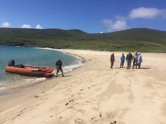 The ship's tender delivers passengers to the beach for a relaxing coastal walk. Photo courtesy The Majestic Line/Ian Woolcot.