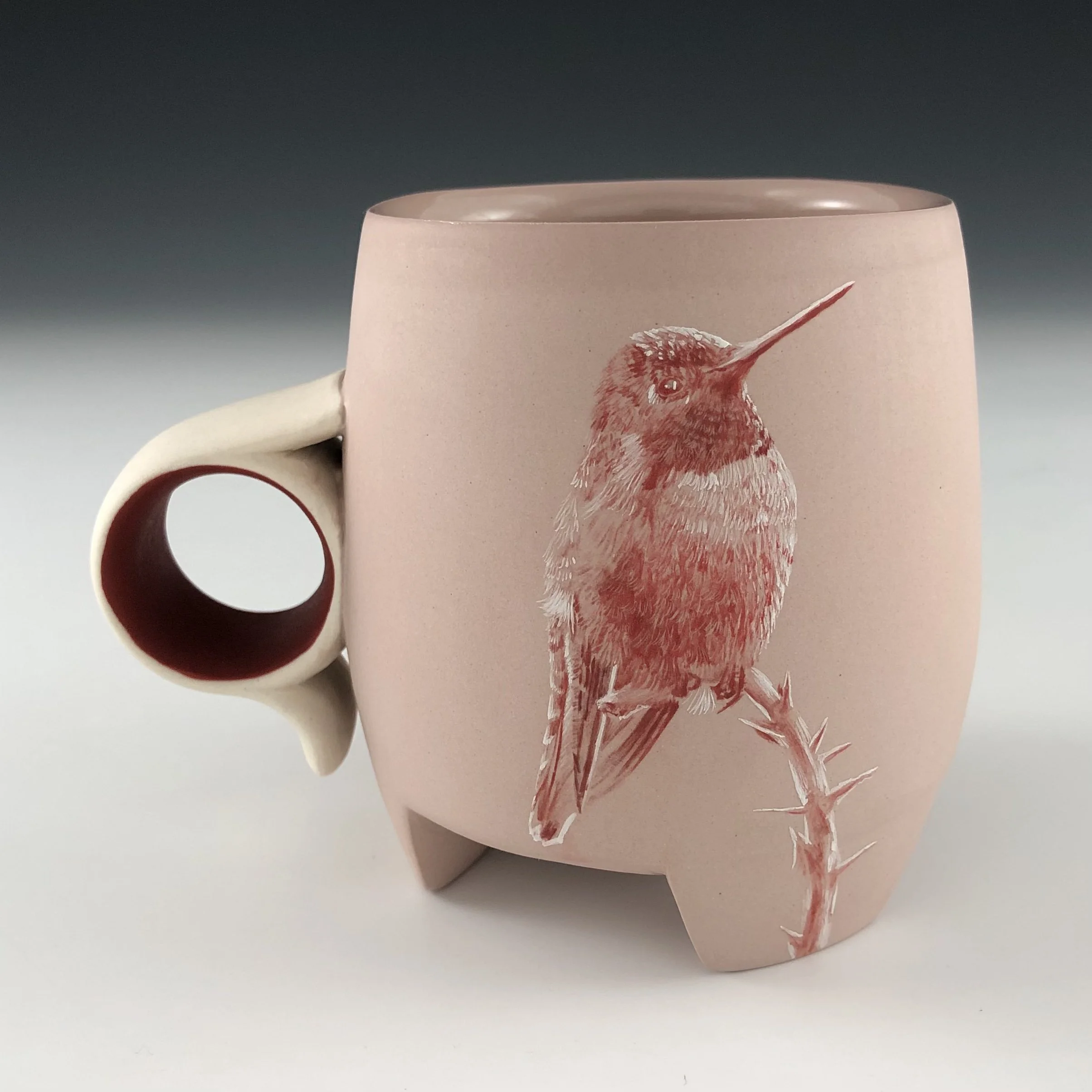 Hummingbird Mug Red