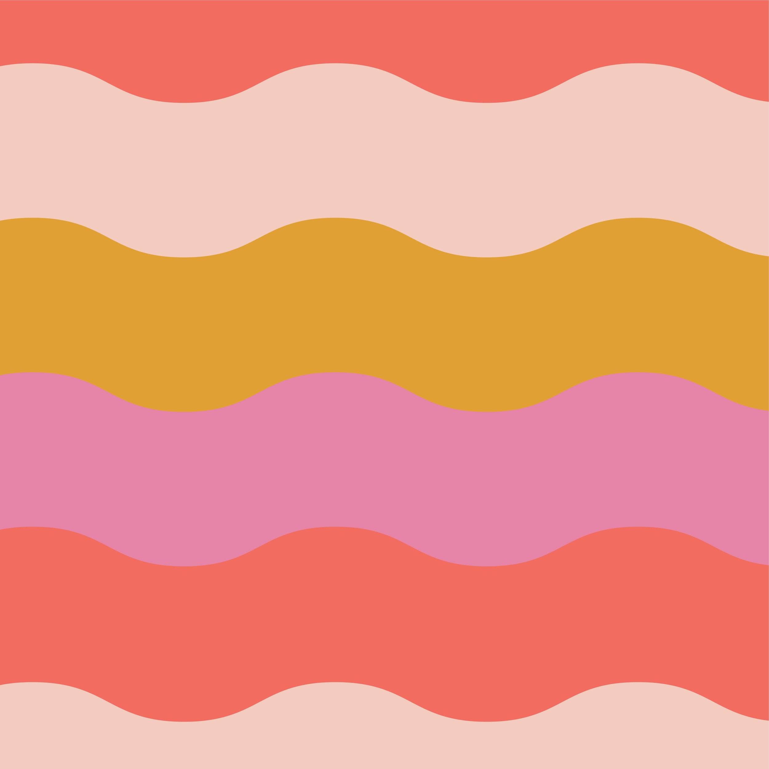 Waves in Pink fabric