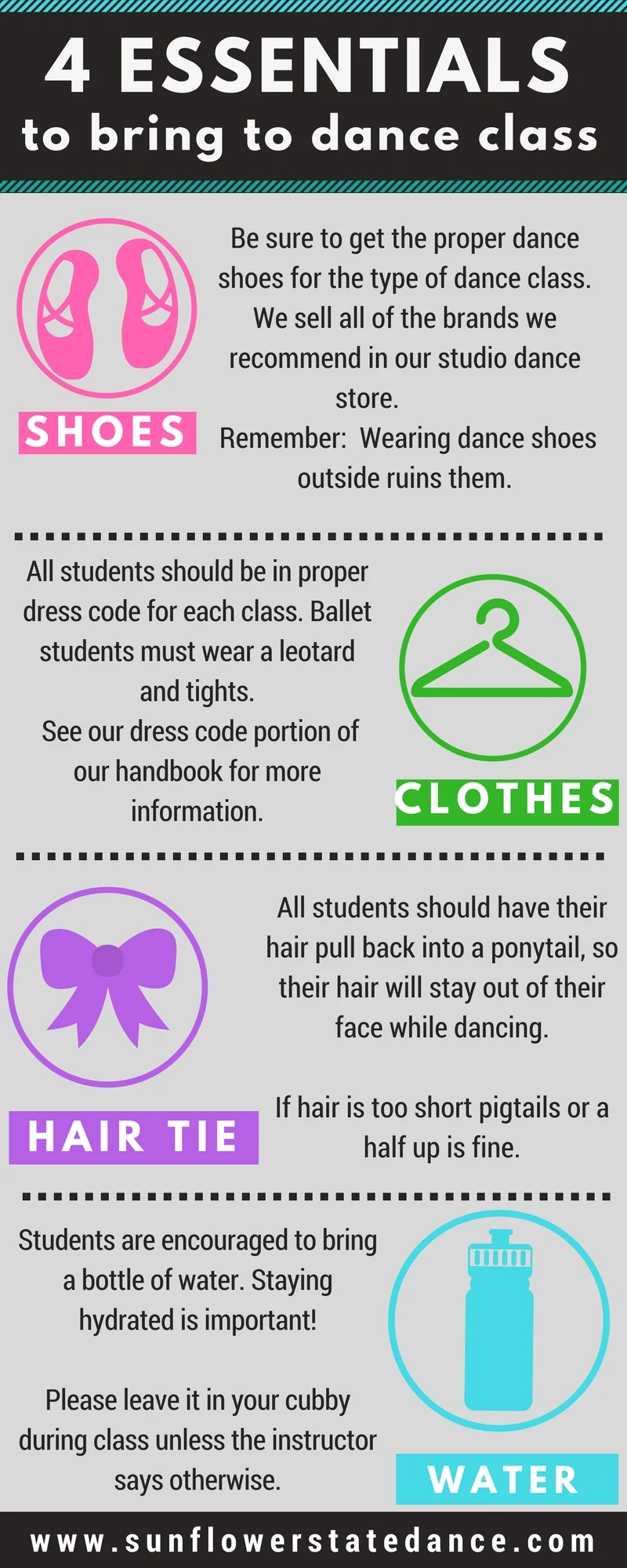 What To Bring To Dance Class Sunflower State Dance