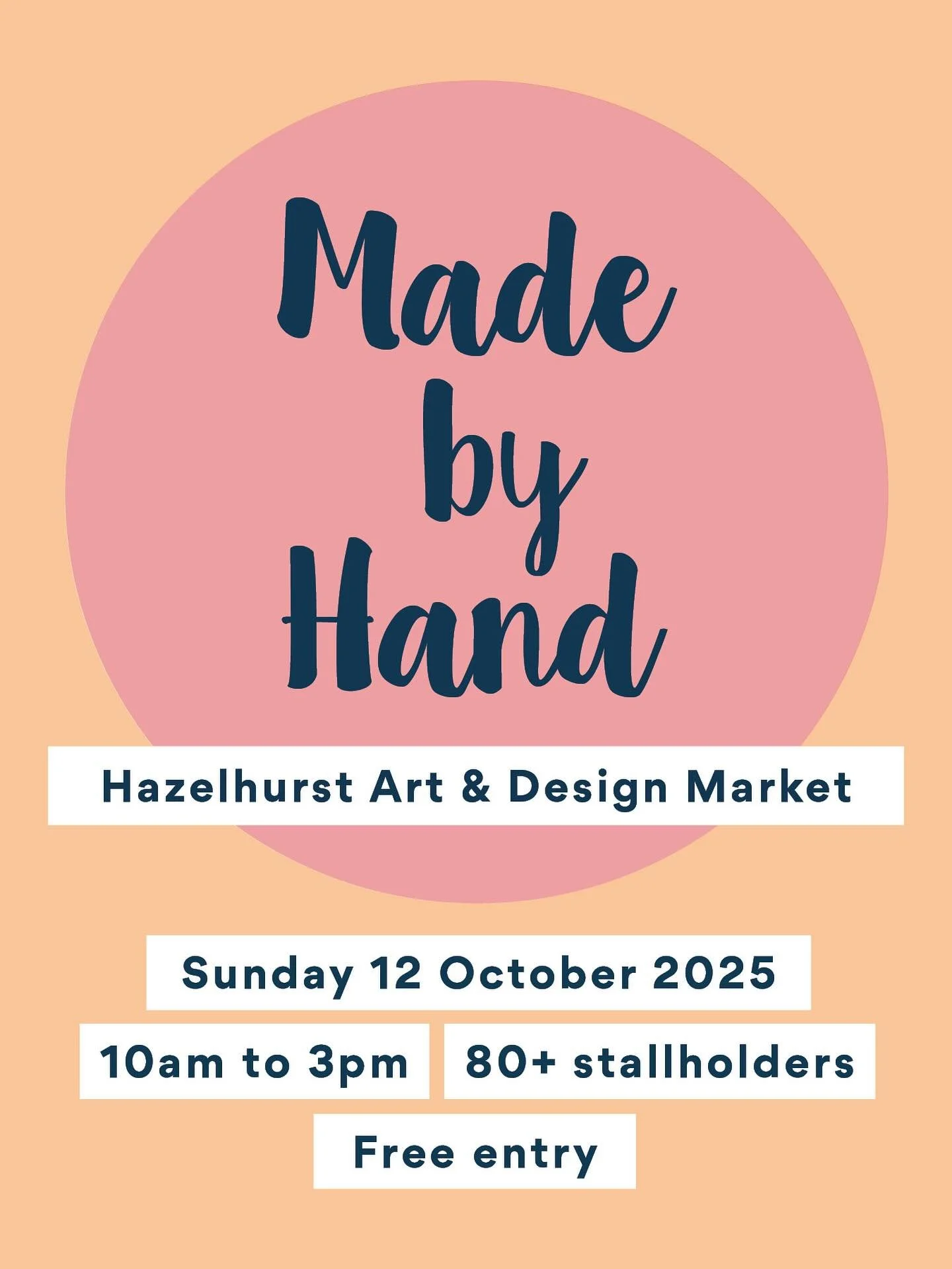 Unbutton will be at the fantastic &lsquo;Made by Hand&rsquo; market at @hazelhurstartscentre 🥳 next Sunday 12 October 10-3!
I am SO EXCITED to return to this very special local market celebrating all handmade! 💜 This market is only once a year so d