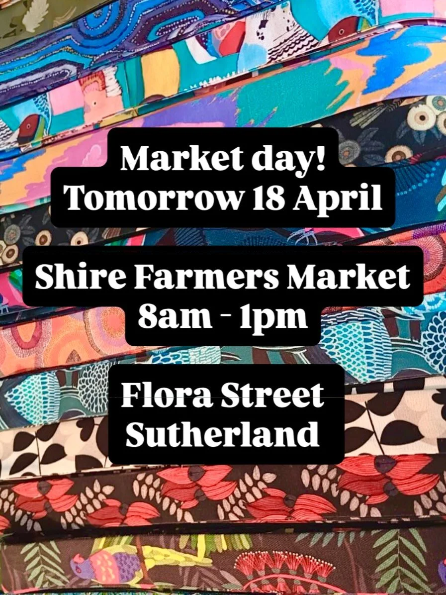 Rail, hail or shine! 🌞 Unbutton is back tomorrow at Shire Farmers Market | 8am - 1pm 🎪 I look forward to seeing my beautiful customers and meeting new people 💫 
Plenty of creations made this week in the studio&hellip;I will be sharing them with yo