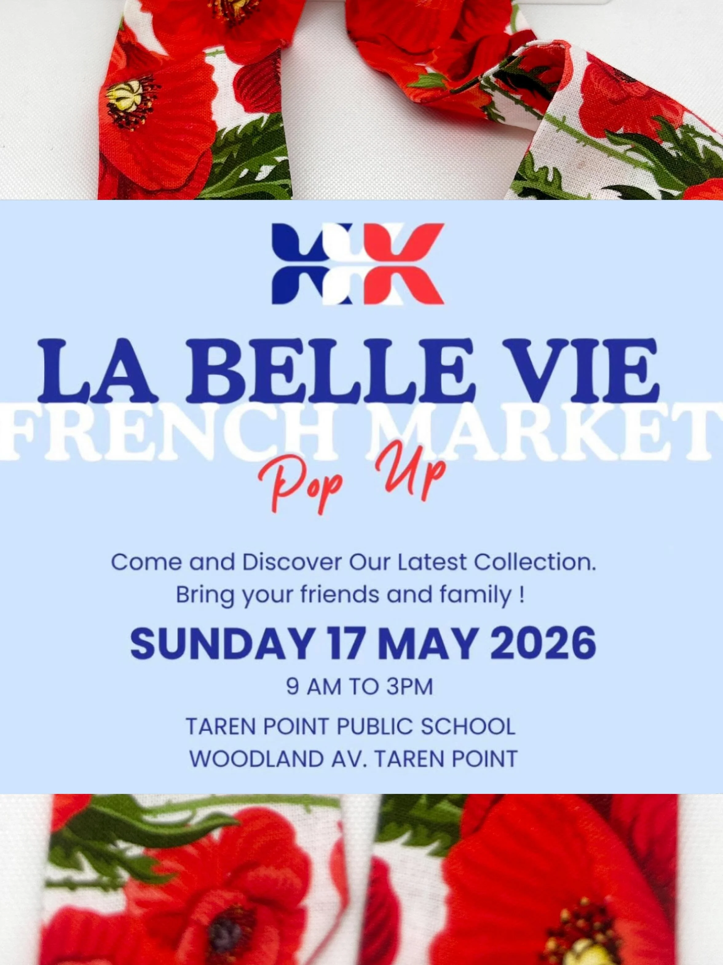 Looking for something to do in Sydney tomorrow?
Join me at &lsquo;La Belle Vie French Market&rsquo; at Taren Point Public School grounds 9am - 3pm 🇫🇷 Music, coffee and French food and wine all day - its a day out you won&rsquo;t want to miss! 🎪 
C