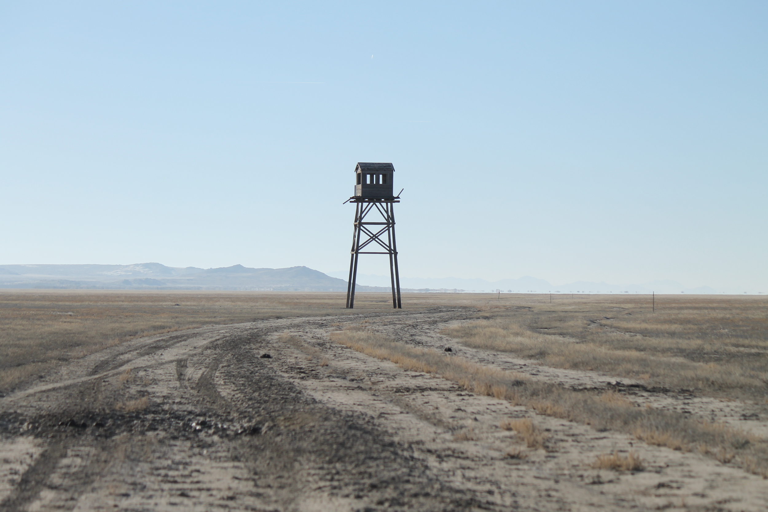 Old bombing practice range observation tower