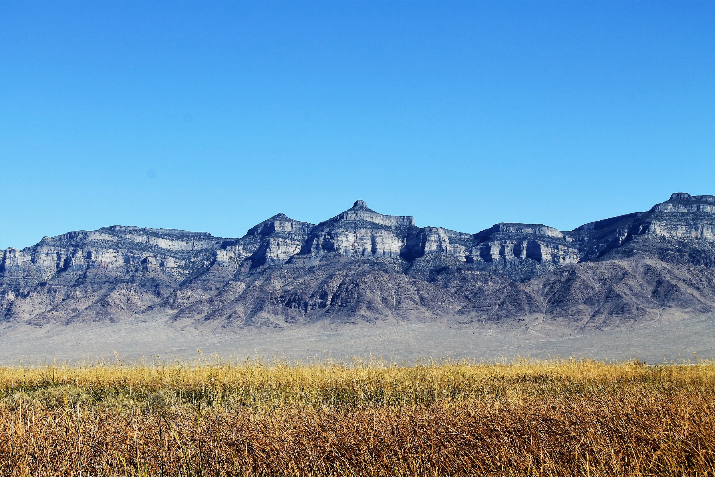 View of Tatow Knob (Swasey Mountain) above Coyote Springs
