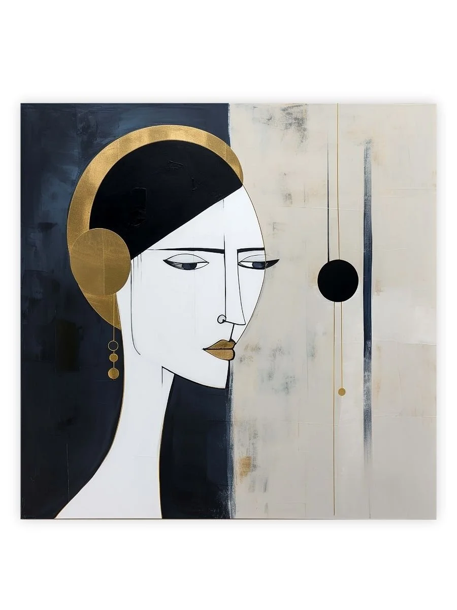 Golden Abstract Giclée Ink Print.jpg