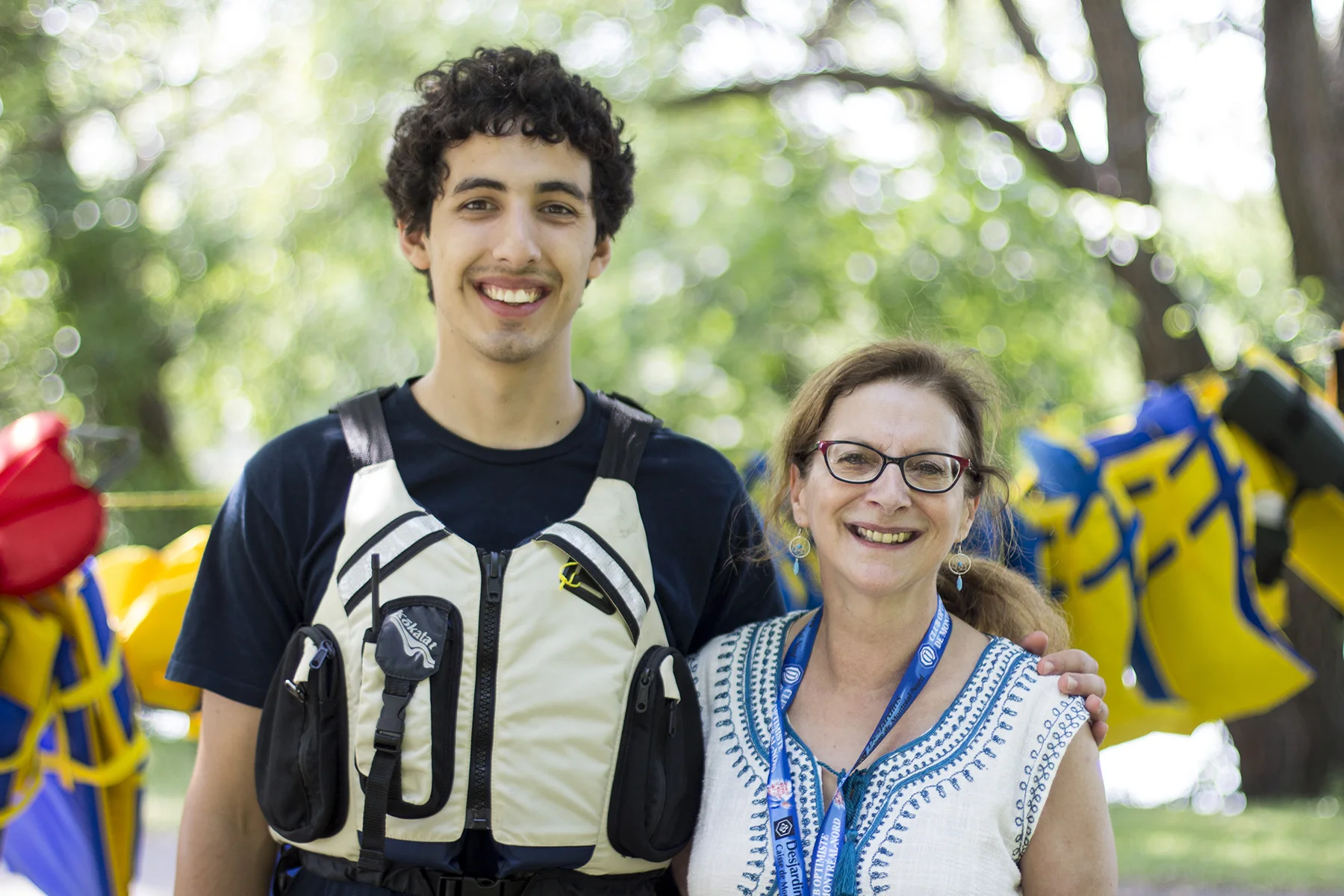 Marc-Antoine et Manon, site de la Route de Champlain, Parc Aimé-Léonard