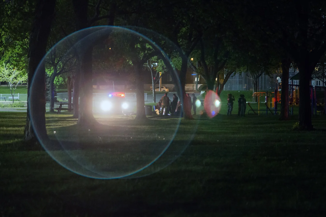 Incident, Parc Sauvé