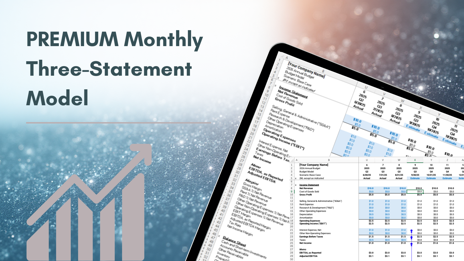 Monthly Three-Statement Model