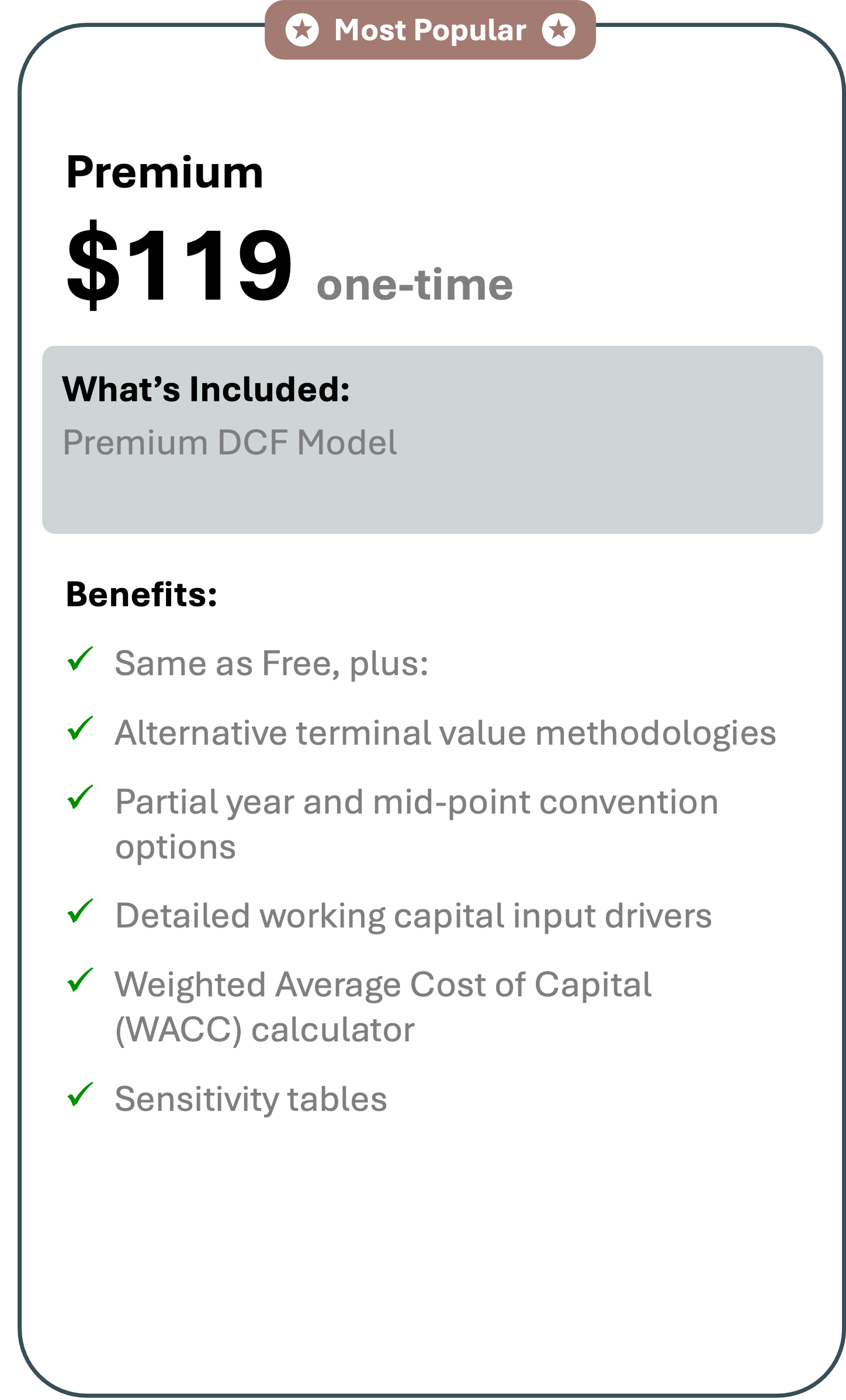 Premium DCF Model Template | Keene Advisors