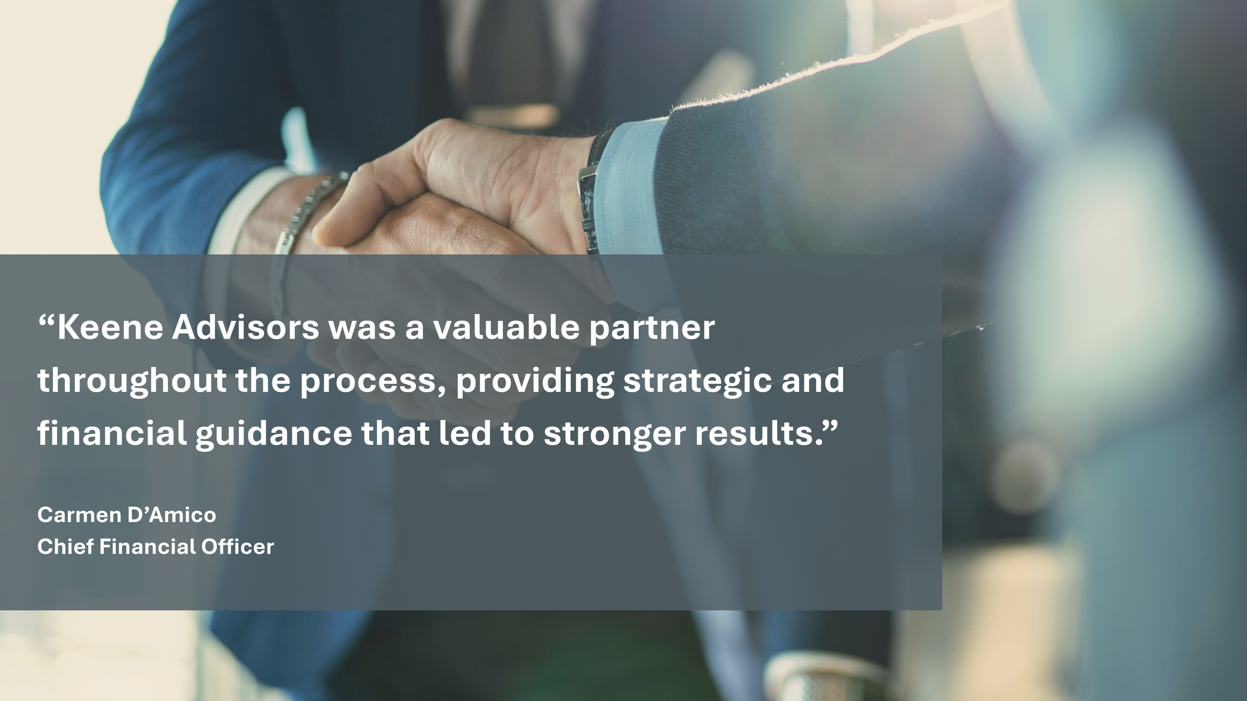 Strong client relationships  | Keene Advisors