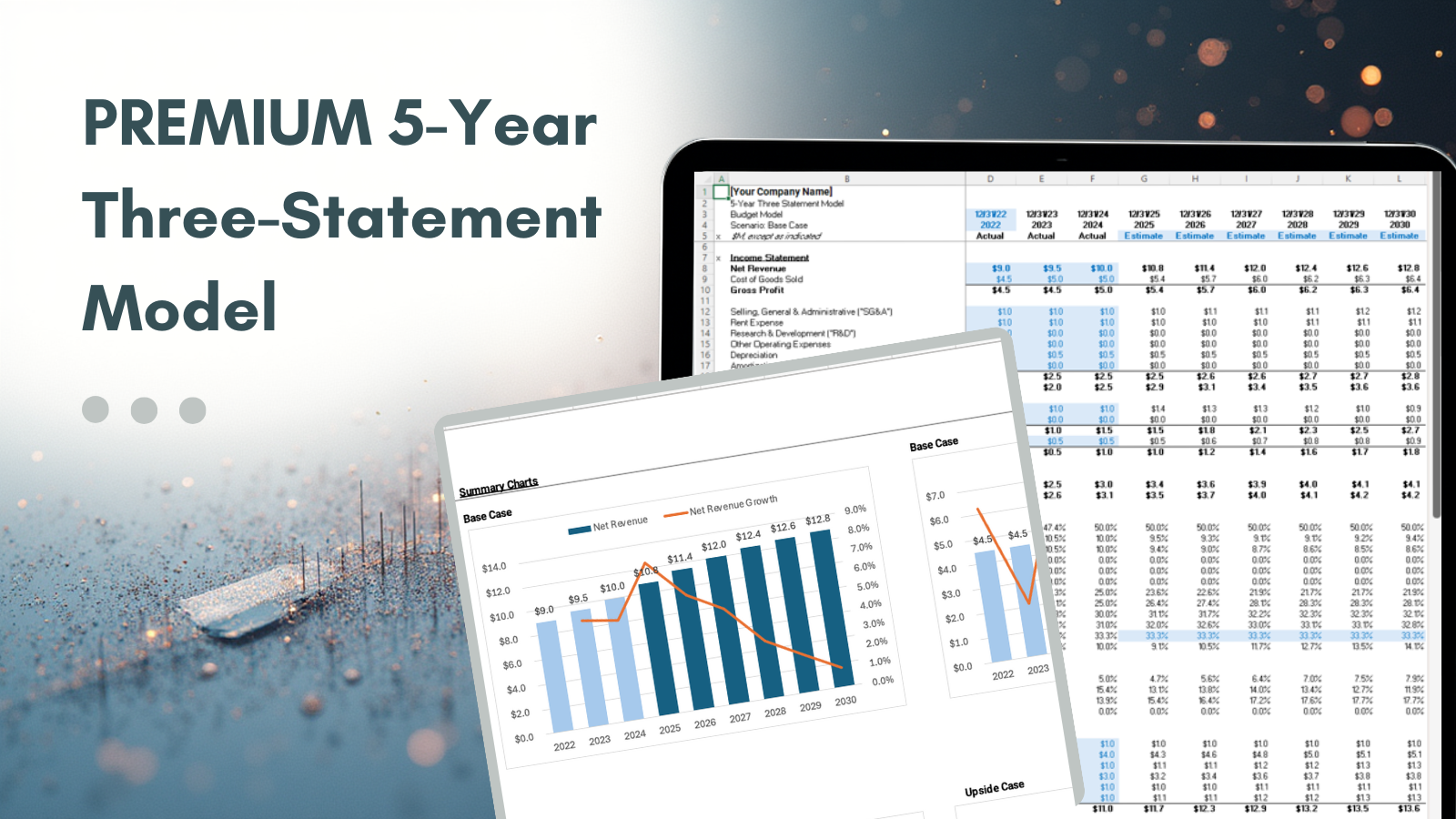 Annual 5-Year Three-Statement Model