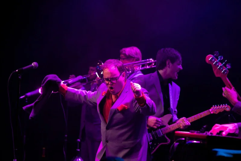 St. Paul & The Broken Bones performing at Forecastle Festival 2014, photograph by Michael Stewart