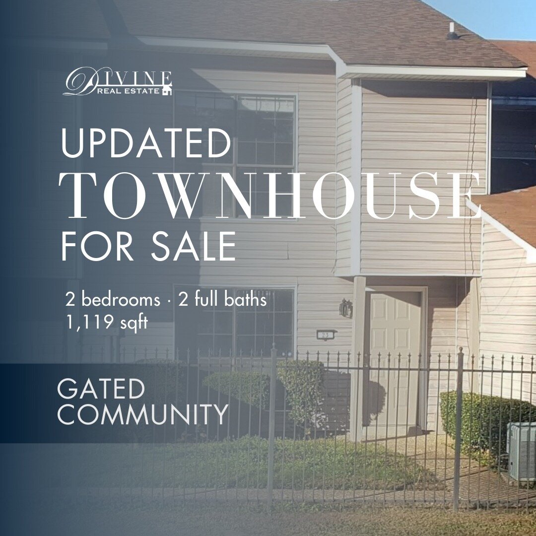 For Sale: Updated Townhome in Gated Community

4111 Pines Road, Unit 23, Shreveport, LA 71119
2 bedroom, 2 bath, approx. 1,119 sqft
$139,900

New roof, new hot water heater, new interior paint, new carpeting upstairs, new kitchen countertops, new ran
