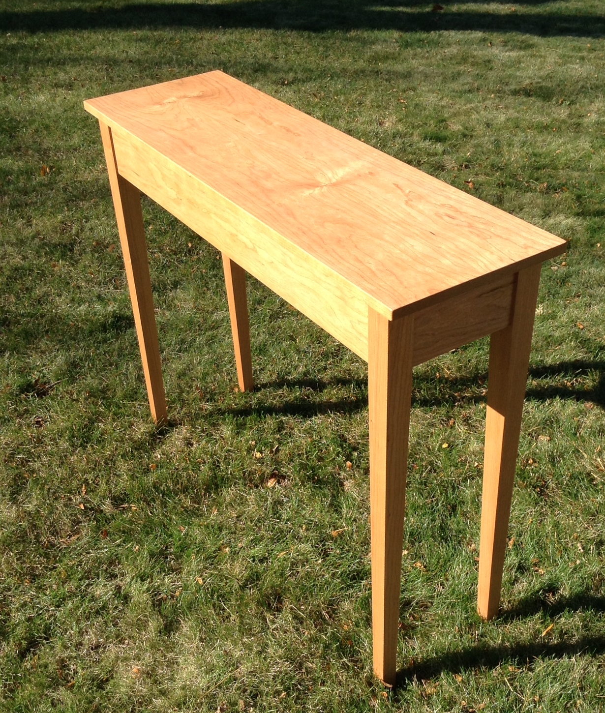 Shaker Inspired Console Table - Cherry