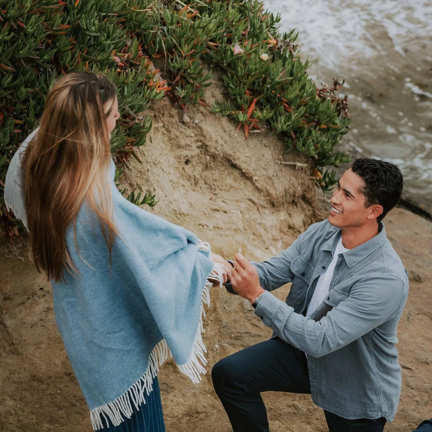 MY QUEEN 💎 | Unforgettable &mdash; we went down to Santa Cruz for a weekend surf getaway. On our way to dinner at The Shadowbrook, we stopped at Private&rsquo;s Beach. She had no clue I was about to pop the big question. It left her speechless, but 
